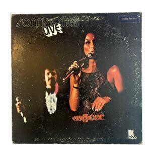 Sonny And Cher Live Record Album Vinyl LP 1971 Gatefold Kapp KS-3654